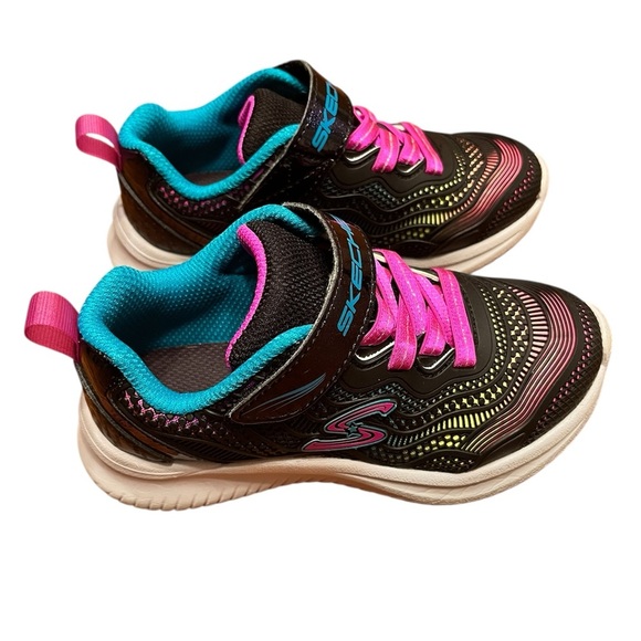 Skechers Toddler Girl's Jumpsters Sneaker Size 10.5 - Picture 3 of 10